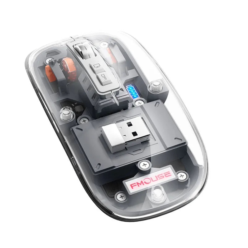 Transparent Wireless Mouse w/ Bluetooth and 2.4ghz