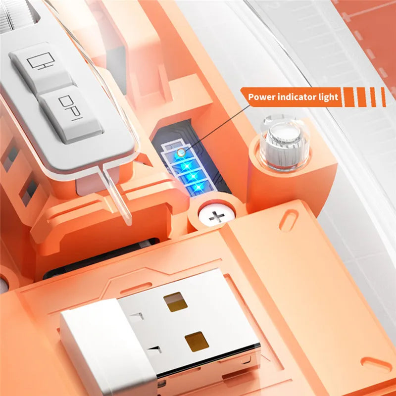Transparent Wireless Mouse w/ Bluetooth and 2.4ghz