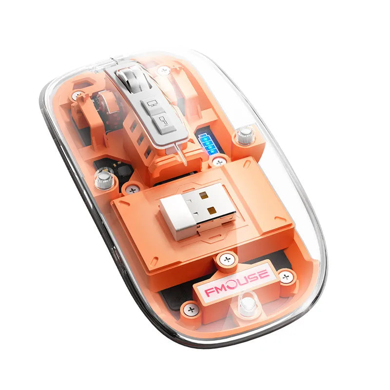 Transparent Wireless Mouse w/ Bluetooth and 2.4ghz
