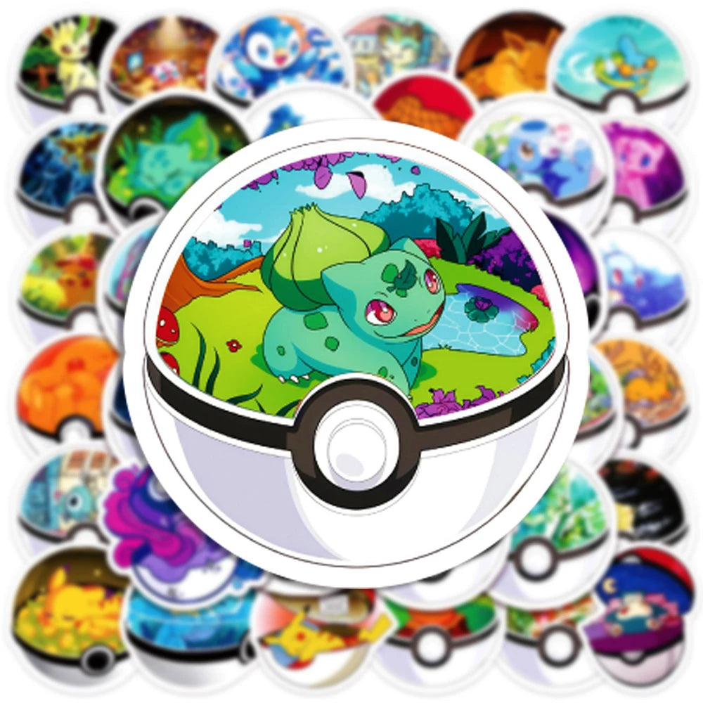 Pokémon Pokeball Interior Stickers