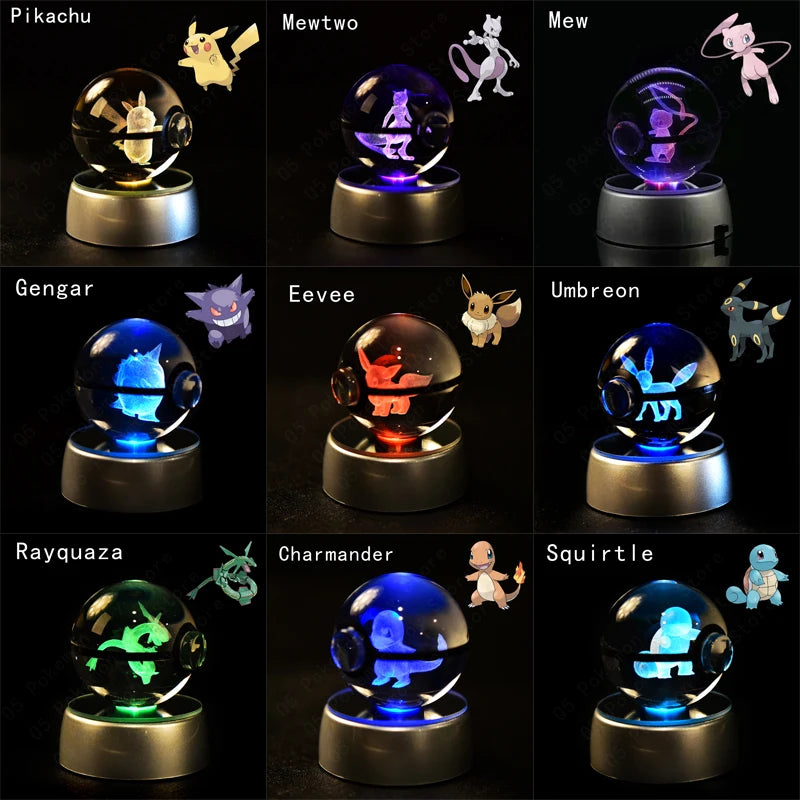 Pokémon 3D Crystal Ball Night Light