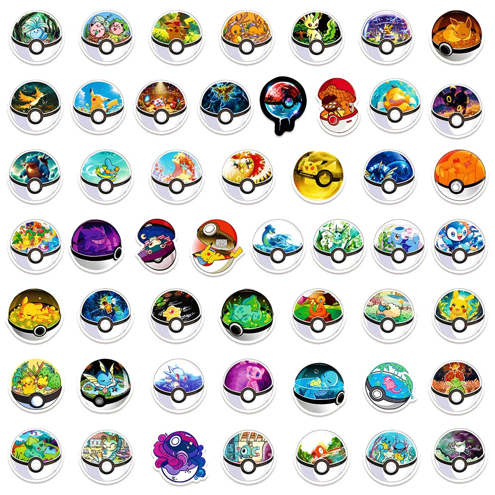Pokémon Pokeball Interior Stickers