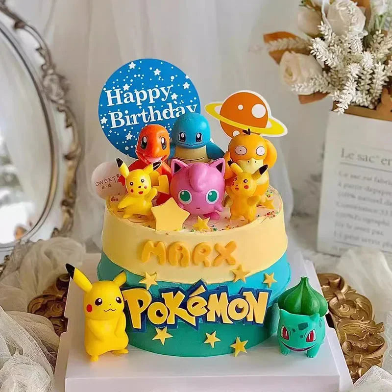 13Pcs/set Pokémon birthday cake decoration set