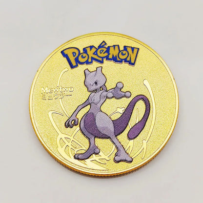 Gold colored metal Pokémon Coins
