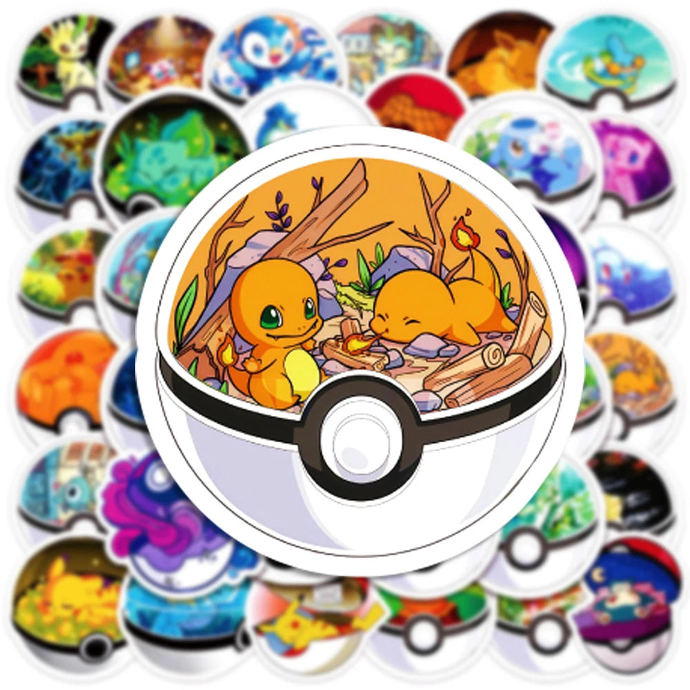 Pokémon Pokeball Interior Stickers