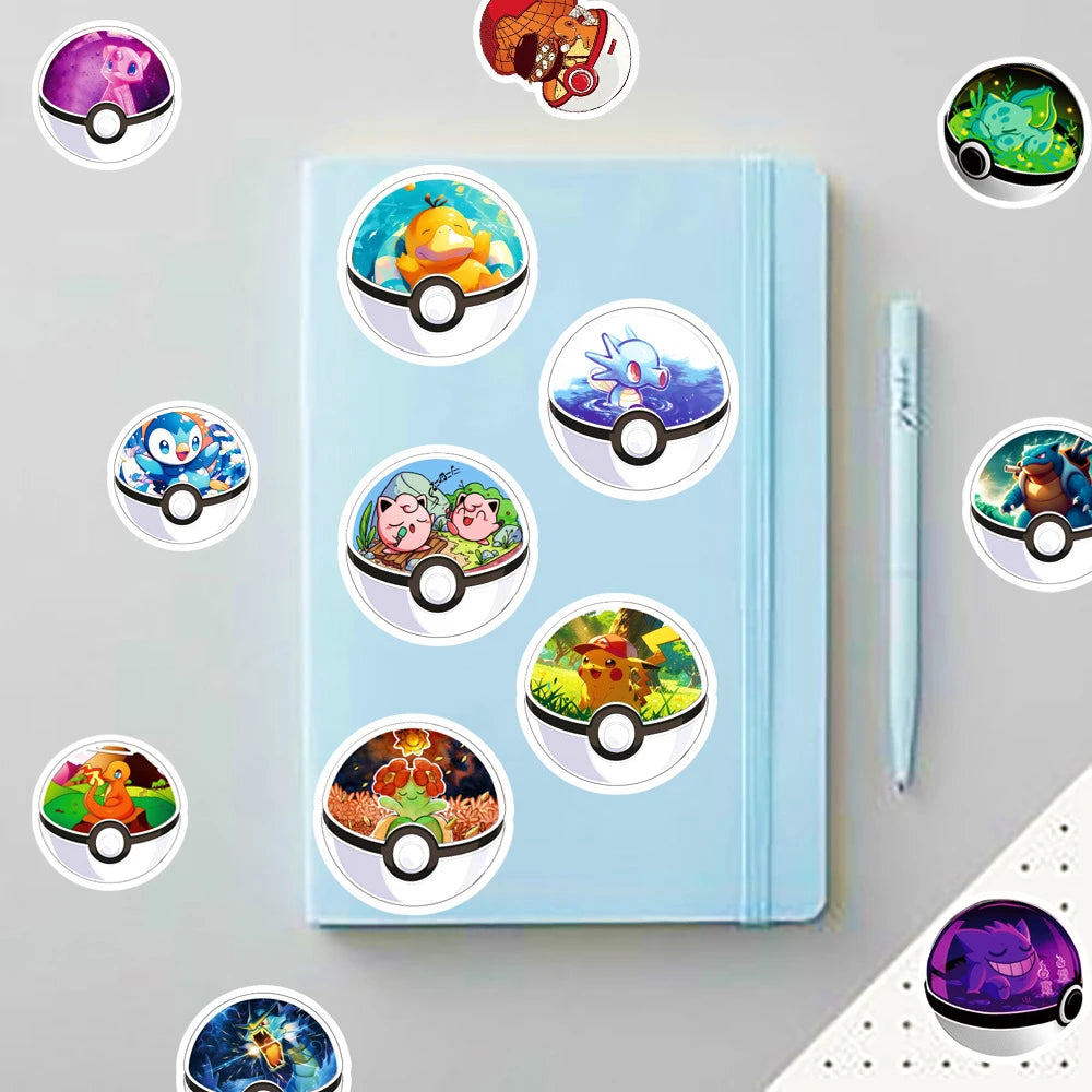 Pokémon Pokeball Interior Stickers