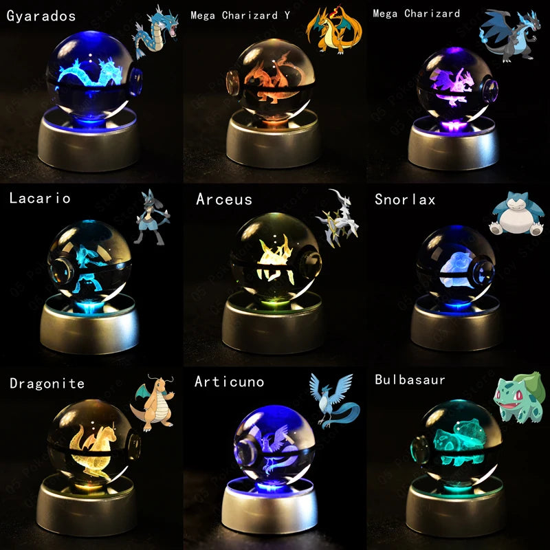 Pokémon 3D Crystal Ball Night Light