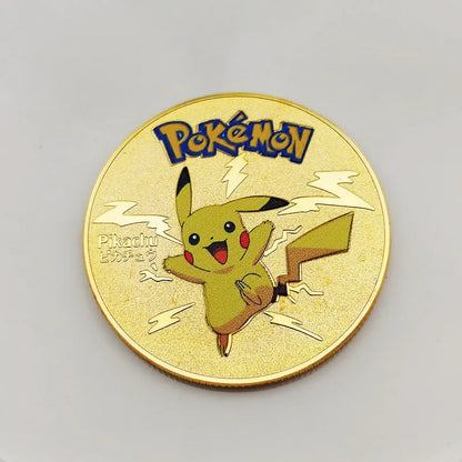Gold colored metal Pokémon Coins