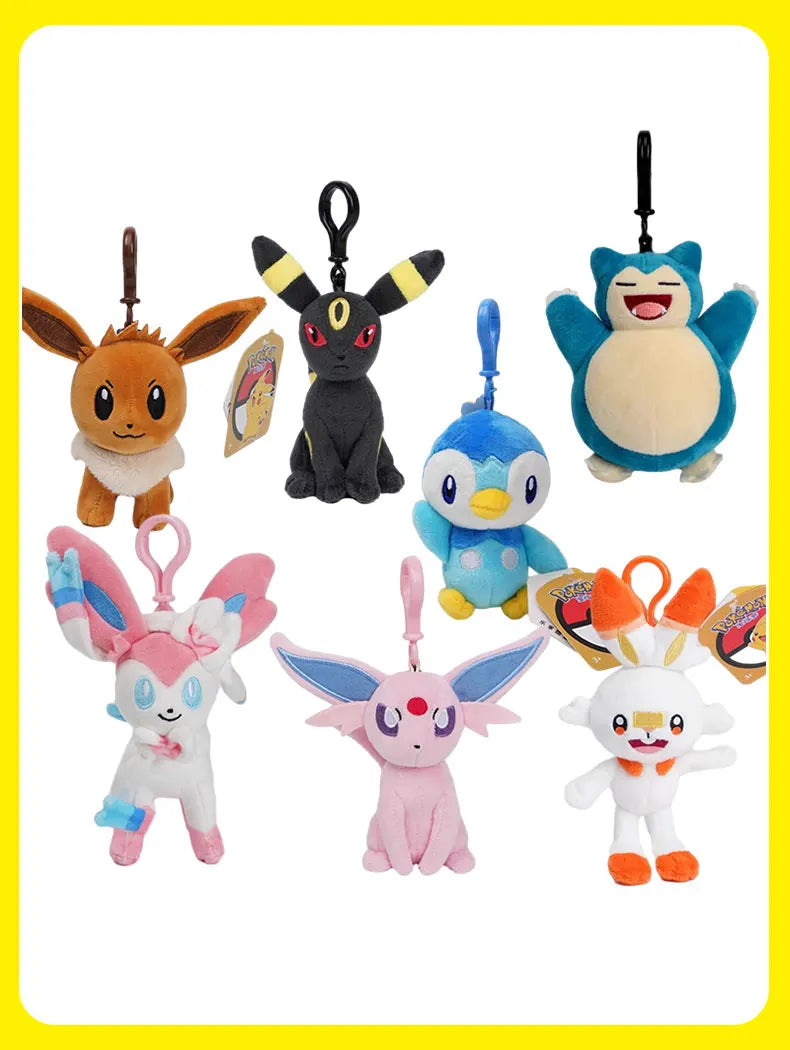 3-5in Pokémon plush toy Backpack hanger