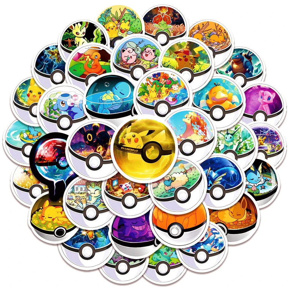 Pokémon Pokeball Interior Stickers