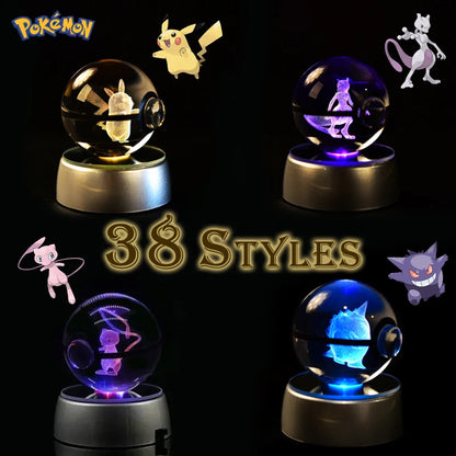 Pokémon 3D Crystal Ball Night Light